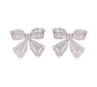 Self Portrait - Boucles d'oreilles en cristal - Femme - Accessoires - Gris - Taille: ONE Size