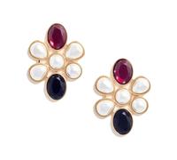 Self Portrait - Boucles d'oreilles en cristal nacré - Femme - Accessoires - Multicolore - Taille: ONE Size