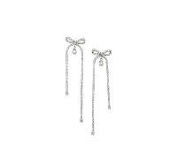 Self-portrait boucles d'oreilles femme argent en cuivre avec cristaux et perles - UNI