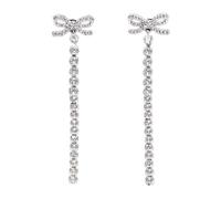 Self Portrait - Boucles d'Oreilles Goutte de Cristal - Femme - Accessoires - Gris - Taille: ONE Size