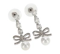 Self Portrait - Boucles d'oreilles goutte en cristal - Femme - Accessoires - Gris - Taille: ONE Size