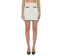 Self Portrait - Knitted Mini Skirt - Femme - Jupes - Beige - Taille: 40 FR