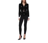 Self Portrait - Cardigan en maille chenille - Femme - Combinaisons et Ensembles - Noir - Taille: 38 FR