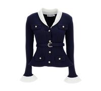 Self Portrait - Cardigans - Femme - Pulls - Bleu - Taille: 38 FR