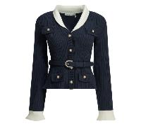 SELF-PORTRAIT cardigan en maille femme bleu - s