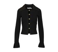 Self Portrait - Cardigan Orné de Boutons - Femme - Pulls - Noir - Taille: 36 FR