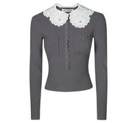 Self Portrait - Cardigans - Femme - Pulls - Gris - Taille: 36 FR