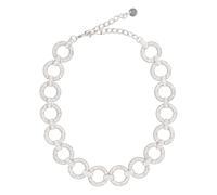 Self Portrait - Choker Crystal Link avec anneaux décoratifs - Femme - Accessoires - Gris - Taille: ONE Size