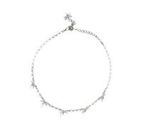 Self Portrait - Collier en Argent et Cristal - Femme - Accessoires - Blanc - Taille: ONE Size