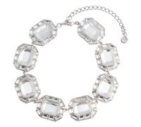 Self Portrait - Collier en cristal - Femme - Accessoires - Gris - Taille: ONE Size