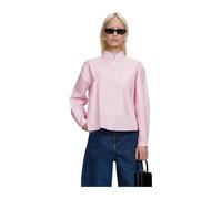 Self Portrait - Cotton Asymmetric Shirt - Femme - Blouses et Chemises - Rose - Taille: 34 FR