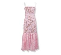 Self Portrait - Crochet Lace Midi Dress - Femme - Robes - Rose - Taille: 42 FR