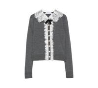 Self Portrait - Cropped Cardigan - Femme - Pulls - Gris - Taille: 36 FR