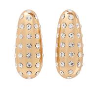Self Portrait - Crystal Bar Earrings - Femme - Accessoires - Jaune - Taille: ONE Size
