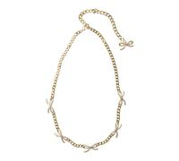 Self Portrait - Crystal Bow Necklace - Femme - Accessoires - Jaune - Taille: ONE Size