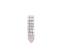 Self Portrait - Crystal Flower Earrings - Femme - Accessoires - Gris - Taille: ONE Size