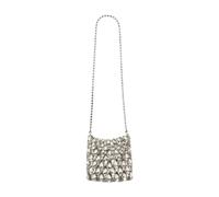 Self Portrait - Crystal Mini Crossbody - Femme - Sacs - Gris - Taille: ONE Size