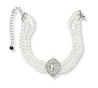 Self Portrait - Crystal Pearl Choker - Femme - Accessoires - Blanc - Taille: ONE Size