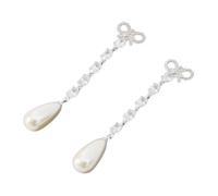 Self Portrait, Femme, Accessoires, Gris, Taille: ONE Size Boucles d'Oreilles Gouttelettes de Perles avec