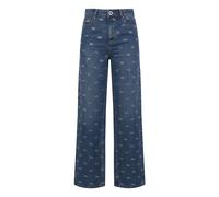 Self Portrait, Femme, Jeans, Bleu, Taille: W26 Jean Léger Orné de Nœuds