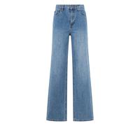 Self Portrait, Femme, Jeans, Bleu, Taille: W30 Jean Droit en Denim avec Strass