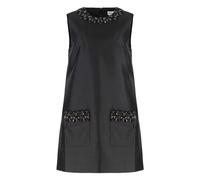 Self Portrait, Femme, Robes, Noir, Taille: 44 FR Mini-robe à bordure ornée