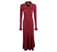 Self Portrait, Femme, Robes, Rouge, Taille: 38 FR Robe Bordeaux Aw25 Élégant Chic Style