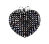 Self Portrait, Femme, Sacs, Multicolore, Taille: ONE Size Multi Crystal Heart Clutch