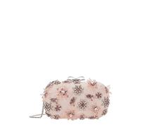 Self Portrait, Femme, Sacs, Rose, Taille: ONE Size Satin Floral Crystal Clutch