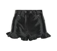 Self Portrait, Femme, Shorts, Noir, Taille: 36 FR Shorts en similicuir