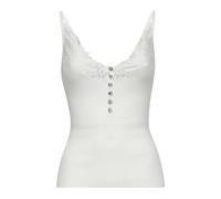 Self Portrait, Femme, Tops, Blanc, Taille: 42 FR Débardeur côtelé