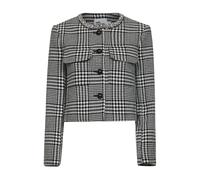 Self Portrait, Femme, Vestes, Noir, Taille: 40 FR Veste Courte Pied-de-Poule