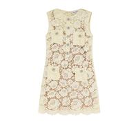 Self Portrait - Fine Lace Mini Dress - Femme - Robes - Jaune - Taille: 40 FR