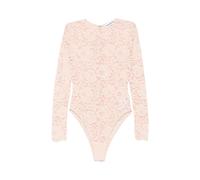 Self Portrait - Floral Lace Bodysuit - Femme - Tops - Beige - Taille: 36 FR