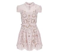 Self Portrait - Floral Lace Mini Dress - Femme - Robes - Rose - Taille: 36 FR