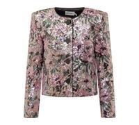 Self Portrait - Floral Sequin Jacket - Femme - Vestes - Rose - Taille: 36 FR