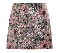 Self Portrait - Floral Sequin Mini Skirt - Femme - Jupes - Multicolore - Taille: 38 FR