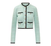 Self Portrait - Gilet en maille pointelle - Femme - Pulls - Vert - Taille: 38 FR