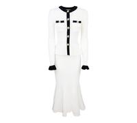 Self Portrait - Gilet en Tricot - Femme - Pulls - Blanc - Taille: 38 FR