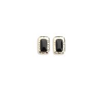 Self Portrait - Gold Brass Earrings - Femme - Accessoires - Noir - Taille: ONE Size