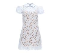 Self Portrait - Guipure Lace Mini Dress - Femme - Robes - Bleu - Taille: 34 FR