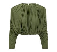 Self Portrait - Haut à Manches Longues Froncé - Femme - Tops - Vert - Taille: 34 FR