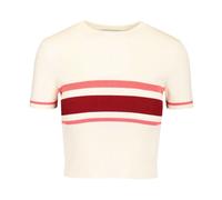 Self Portrait - Haut Boutonné en Tricot de Viscose Rayé - Femme - Pulls - Multicolore - Taille: 40 FR
