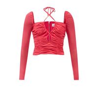 Self Portrait - Haut Découpé Audacieux à Col Halter - Femme - Blouses et Chemises - Rose - Taille: 38 FR