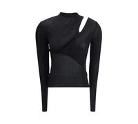 Self Portrait - Haut en maille de viscose avec découpes - Femme - Tops - Noir - Taille: 36 FR