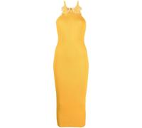Self Portrait - Inserted Lace Dress - Femme - Robes - Jaune - Taille: 42 FR