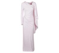 Self Portrait - Jersey Drape Maxi Dress - Femme - Robes - Rose - Taille: 34 FR