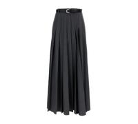 Self Portrait - Jupe Maxi Plissée - Femme - Jupes - Gris - Taille: 38 FR