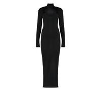 Self Portrait - Knit Cut Out Maxi Dress - Femme - Robes - Noir - Taille: 42 FR