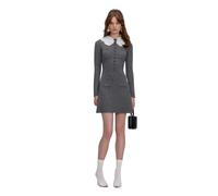 Self Portrait - Knit Mini Dress - Femme - Robes - Gris - Taille: 42 FR